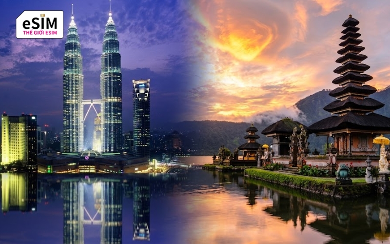 Khám phá tháp đôi Malaysia và biển Bali xinh đẹp nhờ kết nối esim data giá rẻ ổn định.